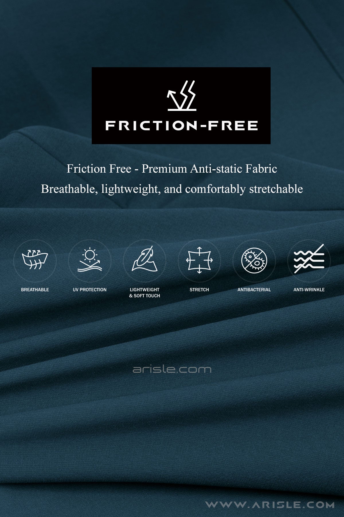 Arisle Friction Free Regal Blue Golf Pants