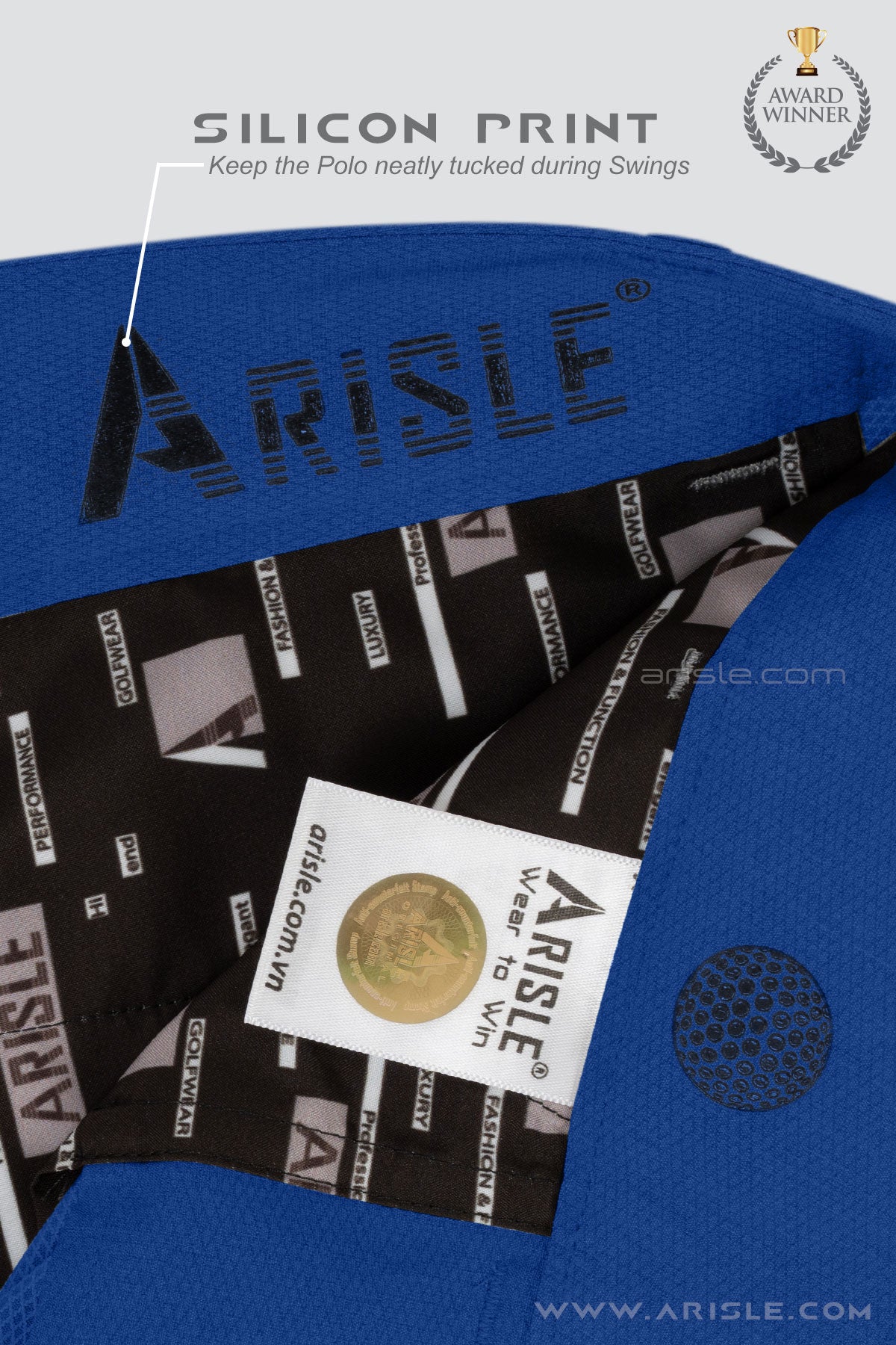 Arisle Diamond Chip So Blue Golf Pants