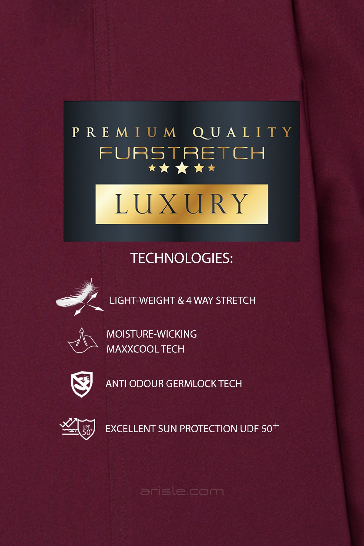 Arisle Ultra Comfy Bordeaux Red Golf Pants