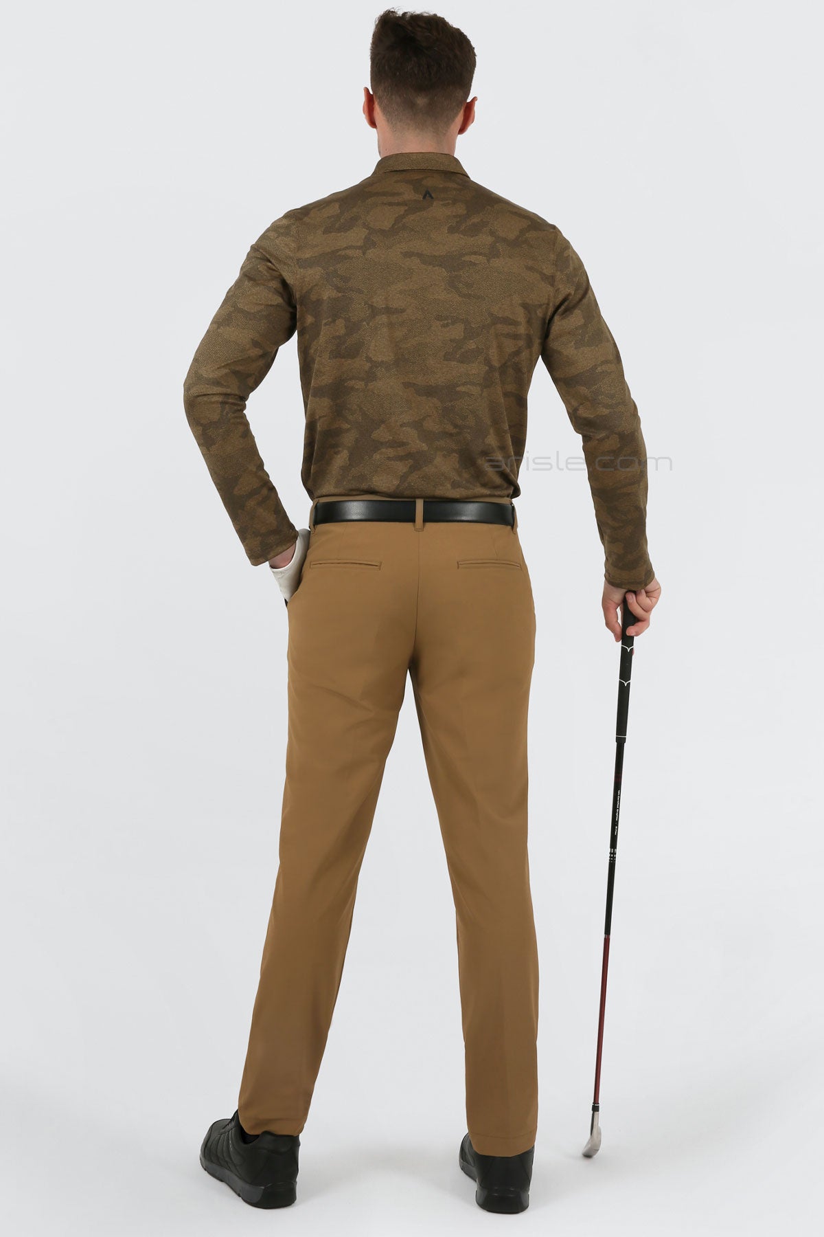 Arisle Friction Free Camel Gold Golf Pants