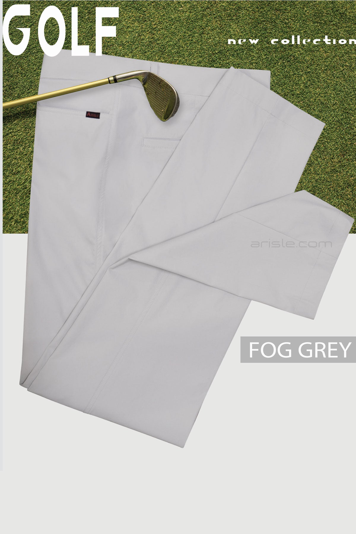 Arisle Ice-Stretch Hybrid Fog Grey Golf Pants