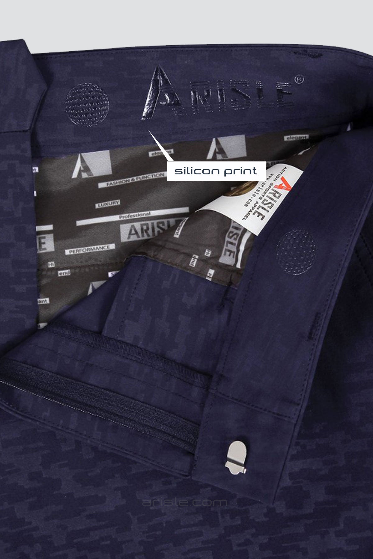 Quần Shorts Golf Nam Arisle A-Class Modern Camo Navy