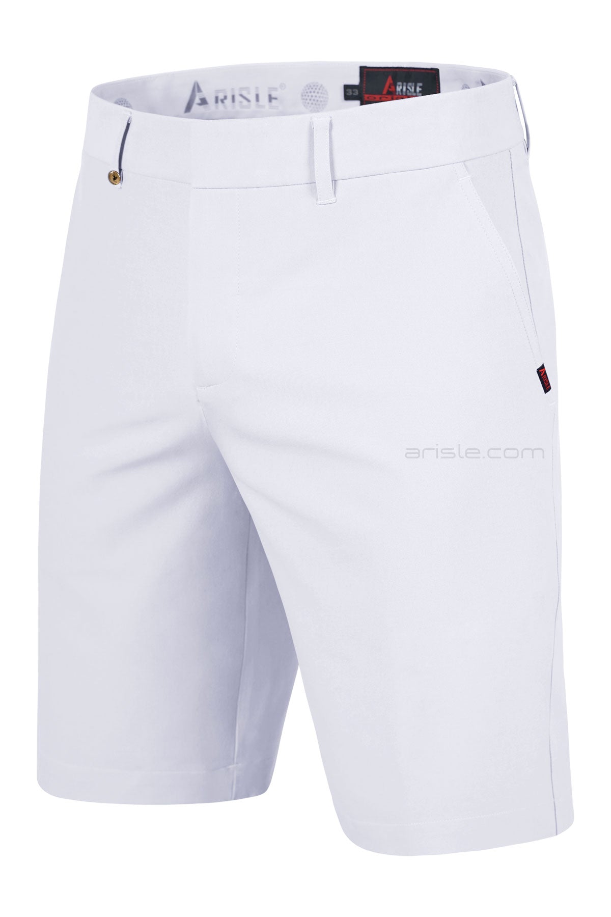 Quần Shorts Golf Nam Arisle Bossman Classy White