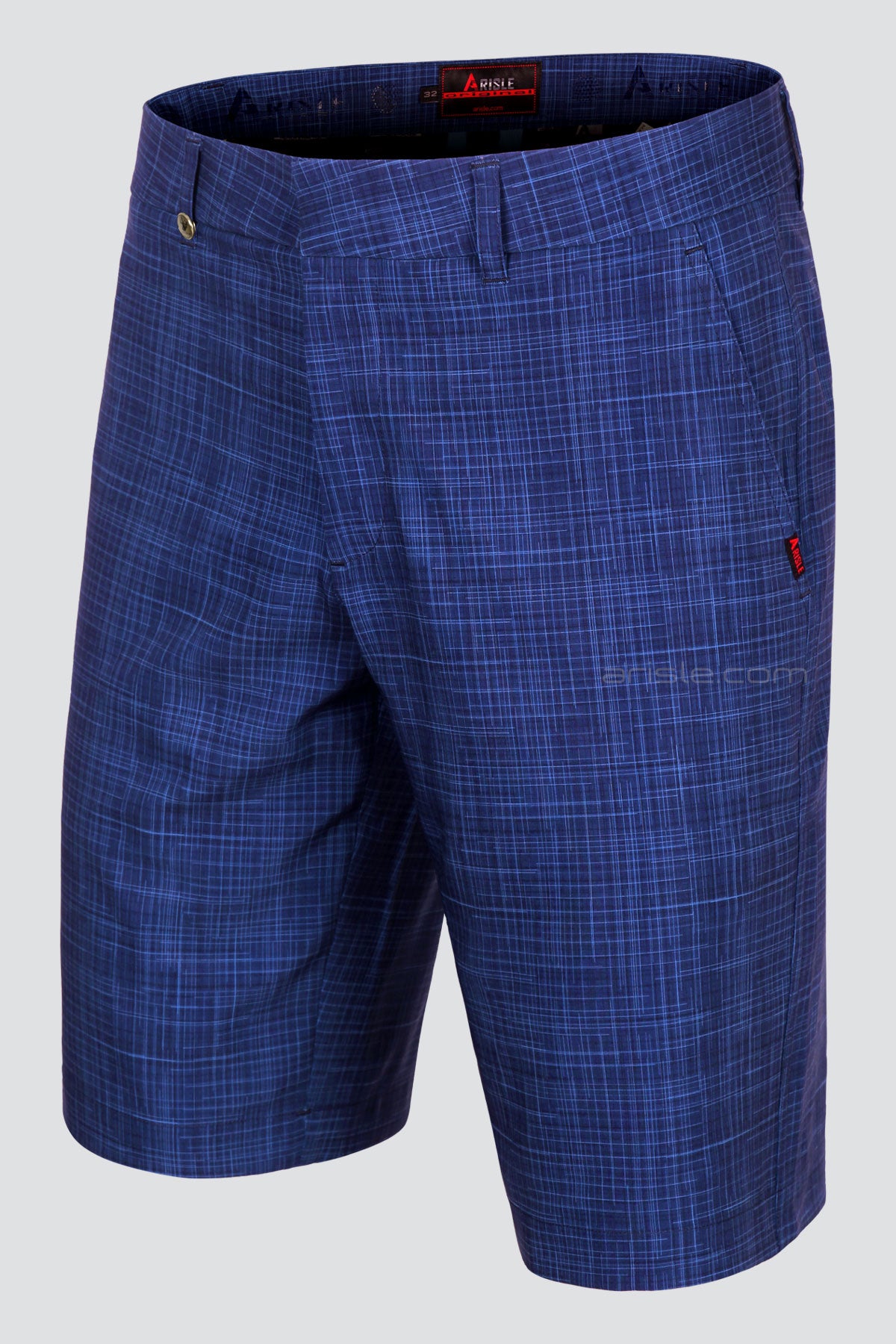 ARISLE Bossman Geometry Blue Golf Shorts