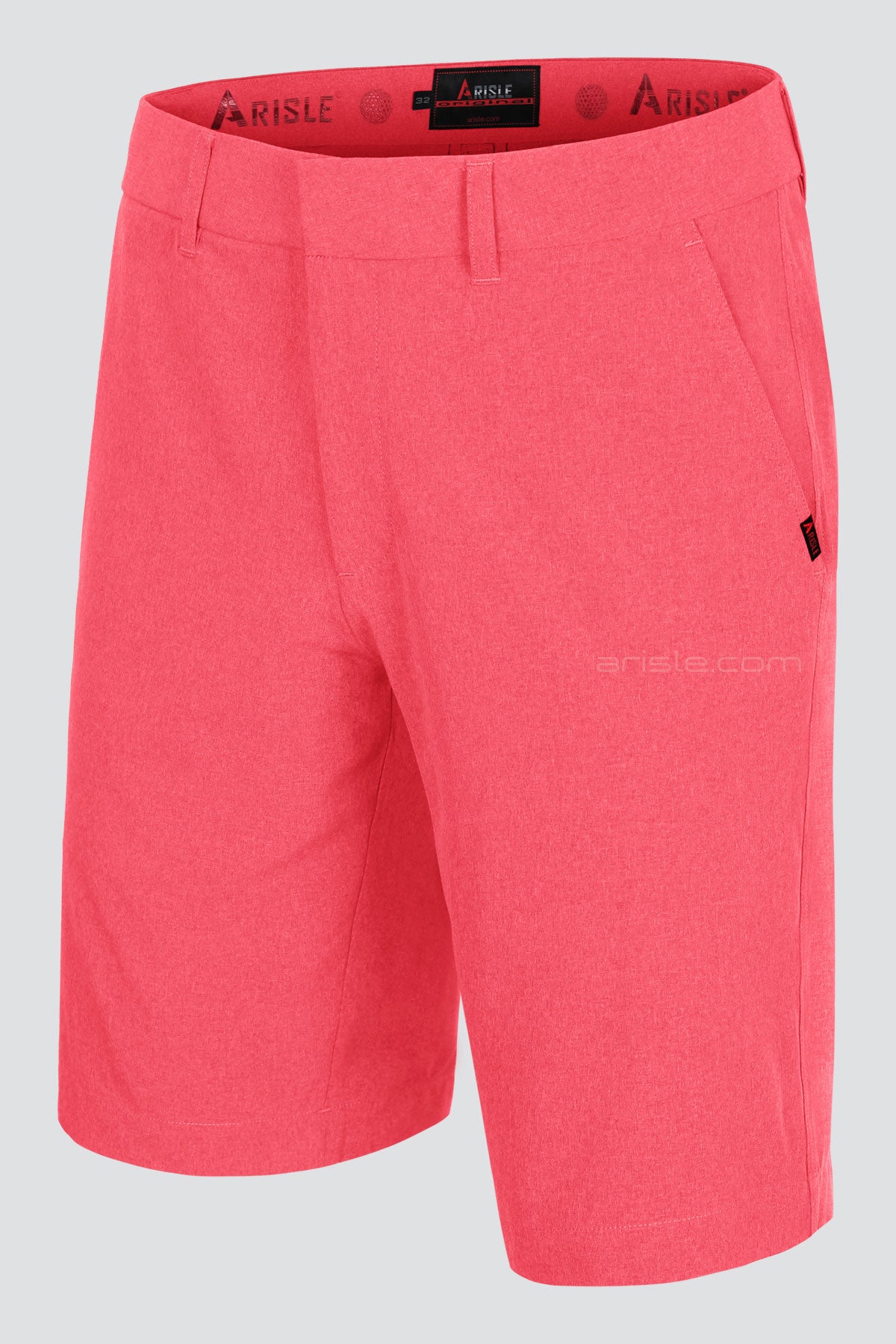 ARISLE Bossman Pixel Coral Golf Shorts