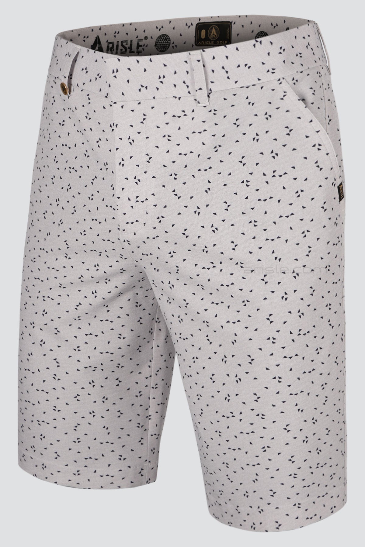 ARISLE Noble Grey Golf Shorts