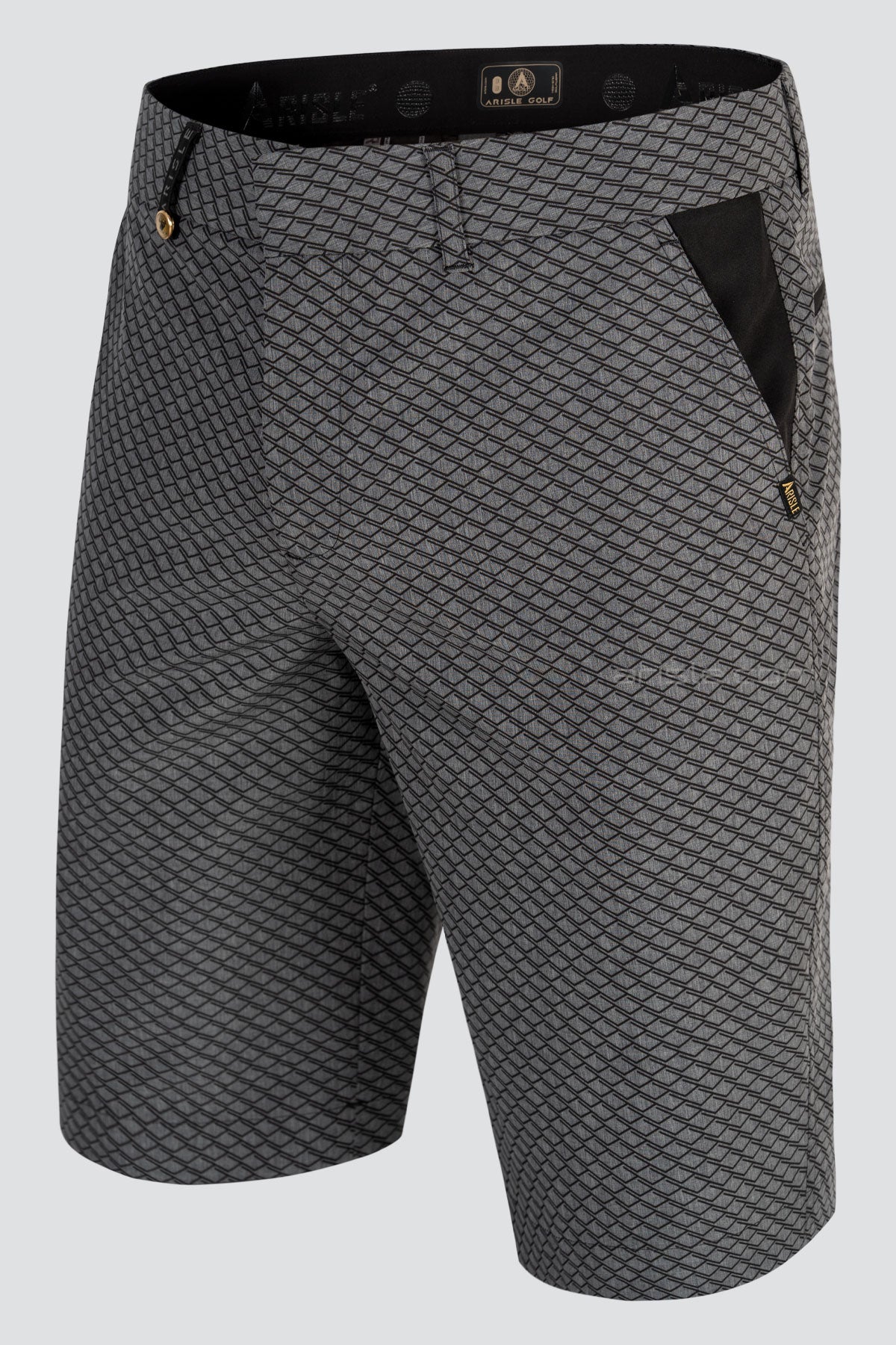 ARISLE DS Grey Dimension Golf Shorts